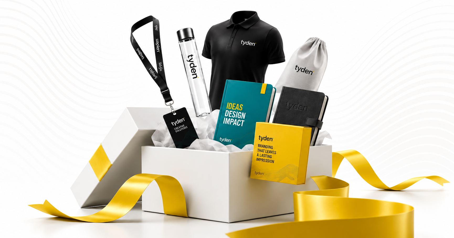 Premium branded gift box produced by TYDEN Print